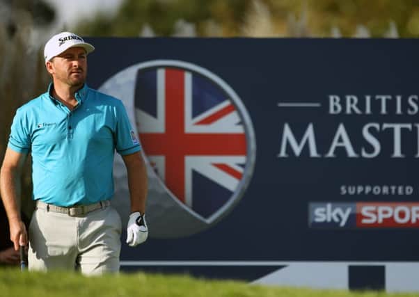 Graeme McDowell at the British Masters in October.