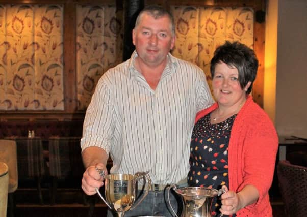 Henry & Pauline Milligan with the awards their son Roger won throughout 2016