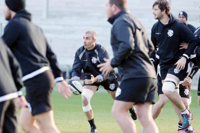 Ulster and South Africa's Ruan Pienaar and the Barbarians squad train at Kingspan Stadium, Belfast, ahead of their game against Fiji on Friday, November 11