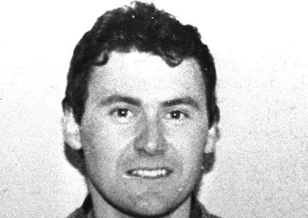 PACEMAKER BELFAST                    OCT 1987      MW

DESSIE O' HARE KNOWN AS "THE BORDER FOX" AND IS A MEMBER OF THE SOUTH ARMAGH INLA. IT APPEARS THE MAN FOUND SHOT DEAD NEAR CROSSMAGLEN HAD BEEN IMPERSONATING O'HARE.

1083/87/BW