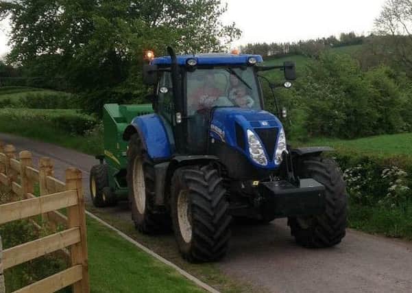 The tractor that was stolen during the Co Tyrone theft