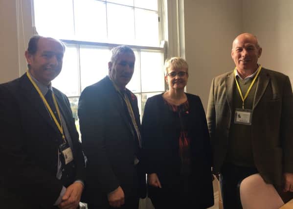 SDLP Member of Parliament and member of the EFRA Select Committee, Margaret Ritchie met with a delegation from the Ulster Farmers' Union last week in Belfast.   The delegation consisted of Deputy President Victor Chestnutt, Ian Buchanan and Crosby Cleland.