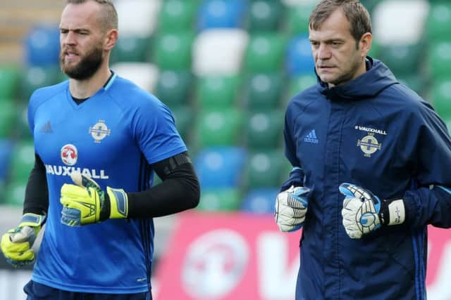 Alan Mannus or Roy Carroll will start in nets tonight. 

Picture by Jonathan Porter/Press Eye.