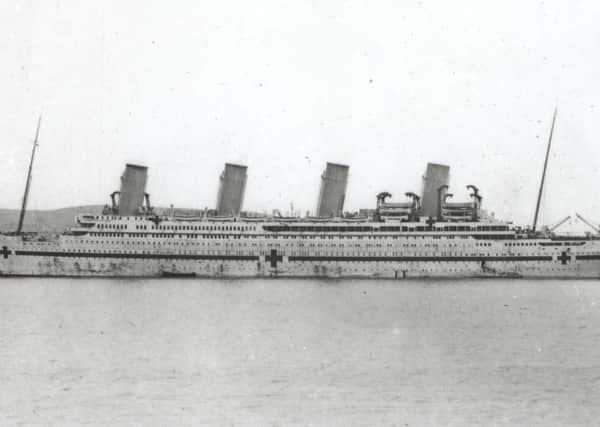 The Britannic, sister ship of the Titanic