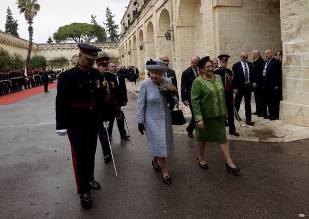 The Queen pictured at the last CHOGM meeting in Malta in 2013