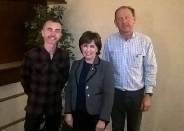 Darren McCormick, Diane Dodds MEP and Pat McKay