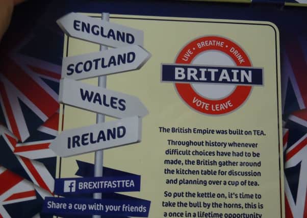 The Brexitfast tea caddy displays Ireland instead of Northern Ireland as one of the countries leaving the EU