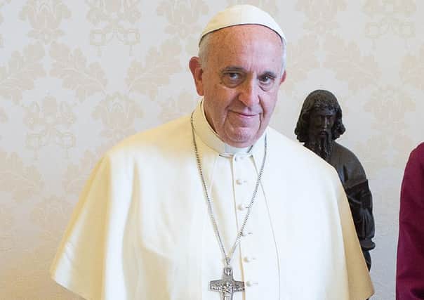 Pope Francis, who has extended indefinitely special permission he granted to allow all priests to absolve women who have an abortion. (AP Photo/L'Osservatore Romano)