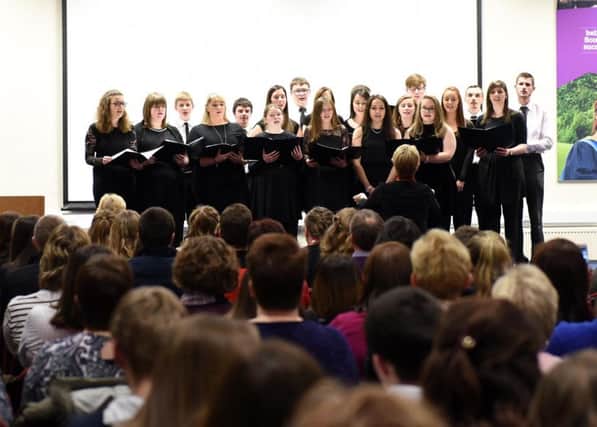 Pictured are Rathfriland YFC performing at last years YFCU Choir Festival.