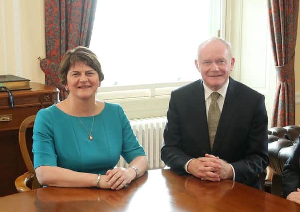 First Minister, Arlene Foster, and deputy First Minister, Martin McGuinness