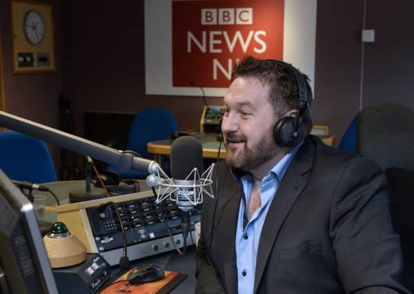 William Crawley, seen hosting a previous edition of BBC Talkback, who was in the chair on Thursday when David McNarry stormed out of the BBC studio