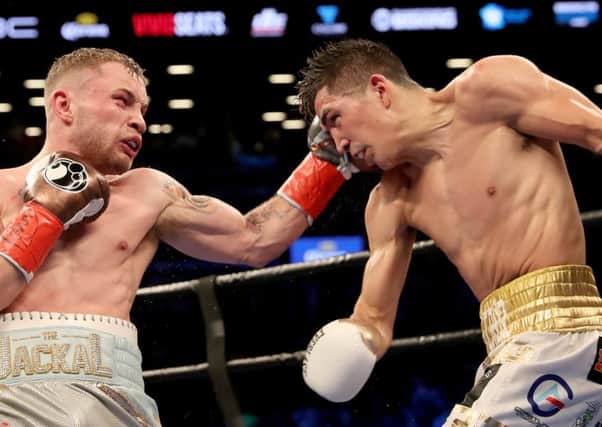 Press Eye - Belfast -  Northern Ireland - 30th July 2016 - Photo by William Cherry

Leo Santa Cruz with Carl Frampton during Saturday nights WBA featherweight title contest at the Barclays Centre, Brooklyn, NY.