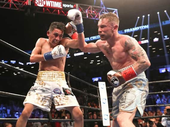 Frampton went toe-to-toe with Santa Cruz in New York during the summer