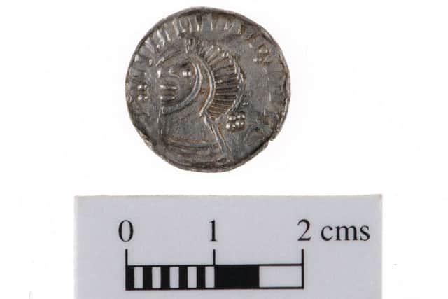 An extremely rare Viking Hiberno-Manx silver coin found on farmland near Newcastle in Co Down. Photo credit: National Museums NI/PA Wire