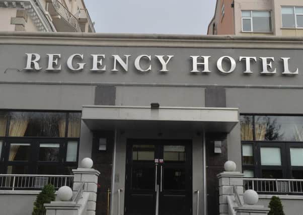 The shooting happened at the Regency Hotel in Dublin