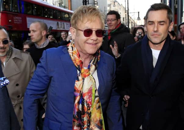 Sir Elton John, pictured earlier this year, has criticsed Trevor Clarke