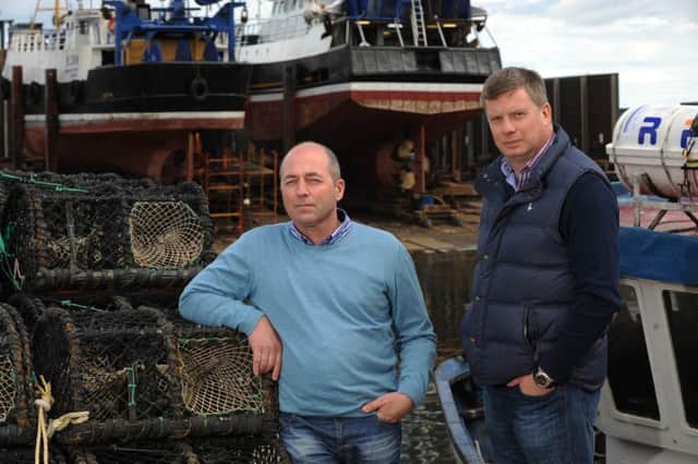 Davey Hill, left, and Alan McCulla represent a Kilkeel network of businesses who say more than 1,000 jobs could be created in the expanded harbour
