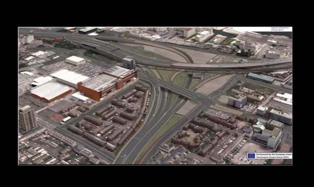 The proposed York Street Interchange, which is one of five key infrastructure projects for Northern Ireland