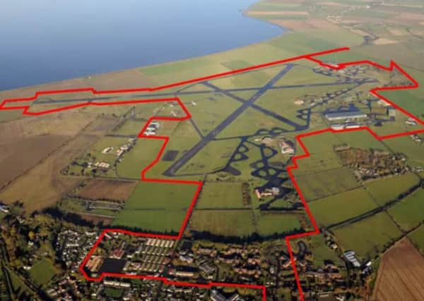 An aerial view of the enormous former Shackleton Barracks in County Londonderry