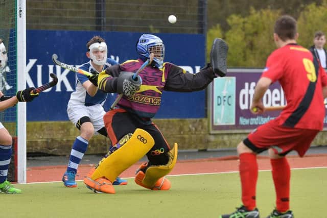 Royal keeper Sbusiso Ogwudile made a string of top quality saves. Pics: Rowland White / Presseye