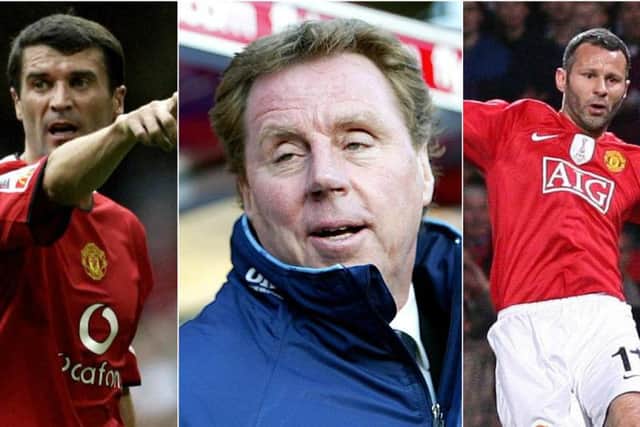 Roy Keane, Harry Redknapp and Ryan Giggs