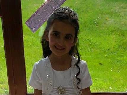 Sofia on her First Communion day