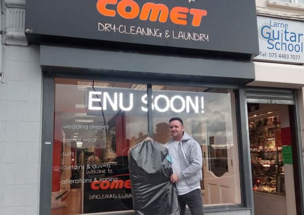 Philip Clarke, owner of Comet Dry Cleaning and Laundrette in Larne, Co Antrim