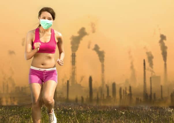 Joggin in cities with high levels of pollution can damage your health.