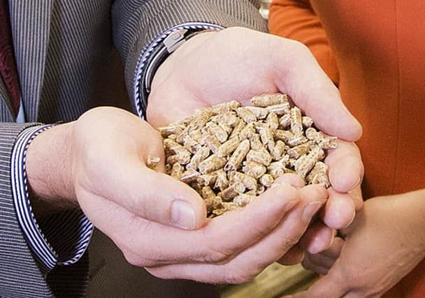 Wood pellets used in renewable heat