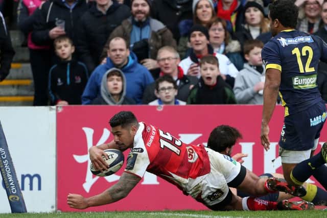 Ulster  Charles Piutau scores a try against  ASM Clermont Auvergne