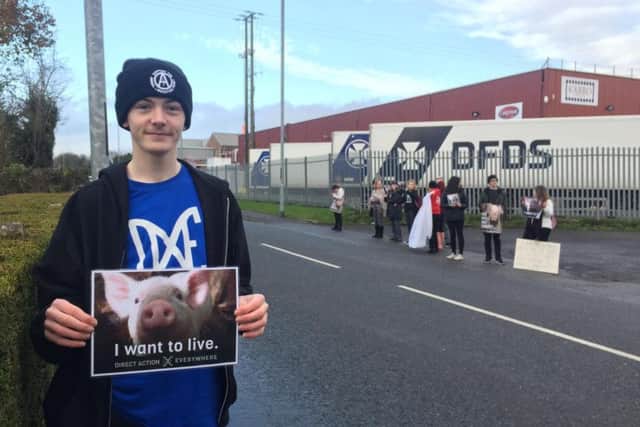 Teenager Matthew McKeefry who helped organise the protest