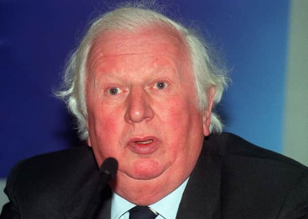 Lord James Prior at the launch of an anti-euro campaign in 1999, New Europe, to keep Britain out of an single currency but still within the European Union. PRESS ASSOCIATION Photo.