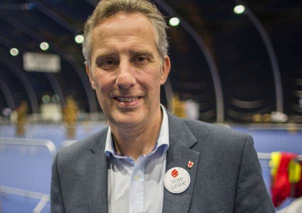 DUP MP for North Antrim, Ian Paisley Jnr,  at the Titanic Exhibition Centre, Belfast, for the counting of the votes in the EU referendum,on the night that Brexit won. Photo: Liam McBurney/PA Wire