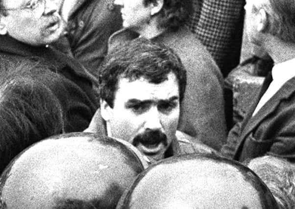 PACEMAKER BELFAST    ARCHIVE
Alfredo "Freddie" Scappaticci pictured at the 1987 funeral of IRA man Larry Marley.
Scappaticci was yesterday named as 'Stakeknife' the Army's top informer/mole inside the IRA...

PICTURE COPYRIGHT:  PACEMAKER PRESS