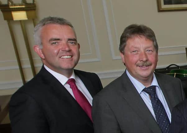 Jonathan Bell and Sammy Wilson in 2011