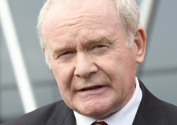 Martin McGuinness said Arlene Foster would speak in the Assembly on Monday in a personal capacity, not as first minister