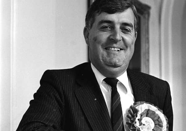 John Taylor, now Lord Kilclooney, seen after he was elected as Offical Unionist MEP for Northern Ireland in 1979, seven years after Joe McCann shot him. Picture: Pacemaker