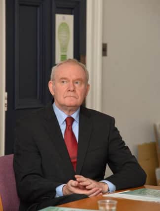 Martin McGuinness.  Photo Colm Lenaghan/Pacemaker Press