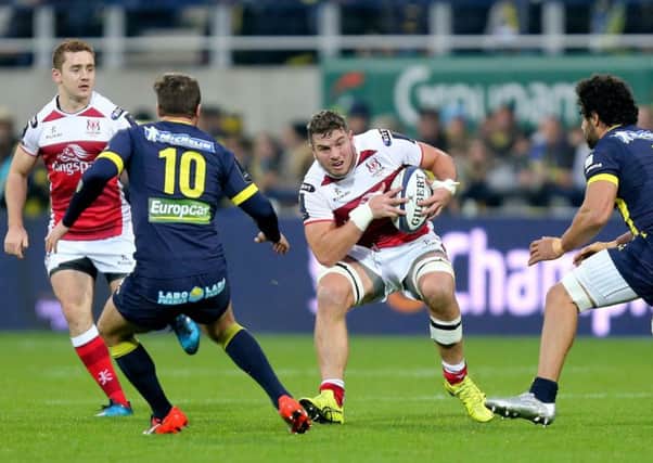 Sean Reidy during the European Rugby Champions Cup Pool 5 Round 4 clash between ASM Clermont Auvergne and Ulster Rugby at the Stade Marcel-Michelin, Clermont, France.