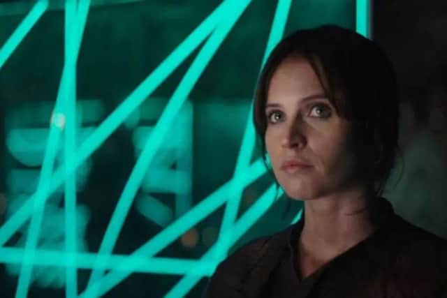Felicity Jones as Jyn Erso in Rogue One: A Star Wars Story