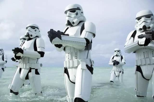 The familiar sight of Stormtroopers in Rogue One

Read more at: https://inews.co.uk/essentials/culture/film/rogue-one-star-wars-story-review/