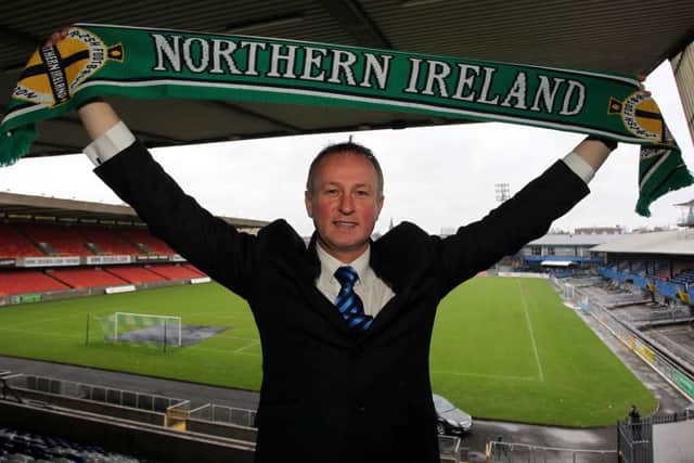 Michael O'Neill was a proud man after being announced as his country's boss back in 2011. Photo-William Cherry/Presseye

Michael O'Neill