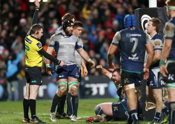 Connacht are left disappointed after a try by Ulster
