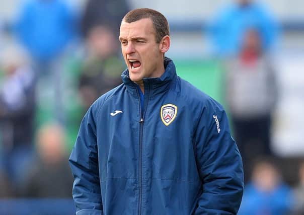 Coleraine Manager Oran Kearney is hoping his side find their shooting boots.
Photo Colm Lenaghan/Pacemaker Press