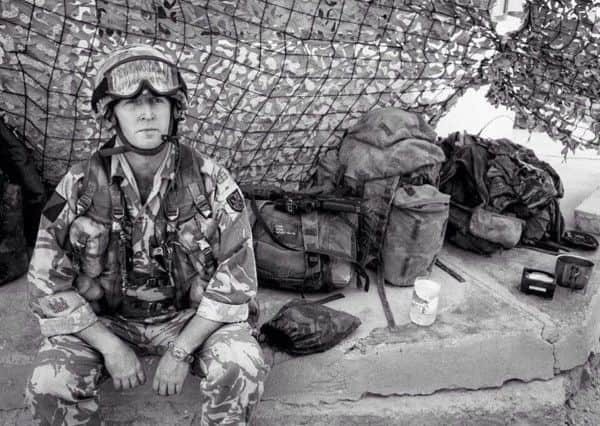 Captain Doug Beattie in Iraq during the 2003 campaign