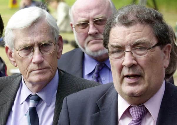 Seamus Mallon (left) disagreed with the belief of John Hume (right) that nationalists were ambivalent about Irish unity