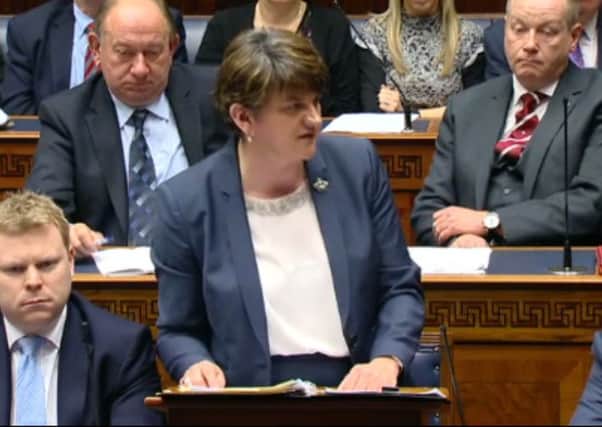Arlene Foster, speaking in the Stormont debate on RHI, does not carry all the blame for the saga