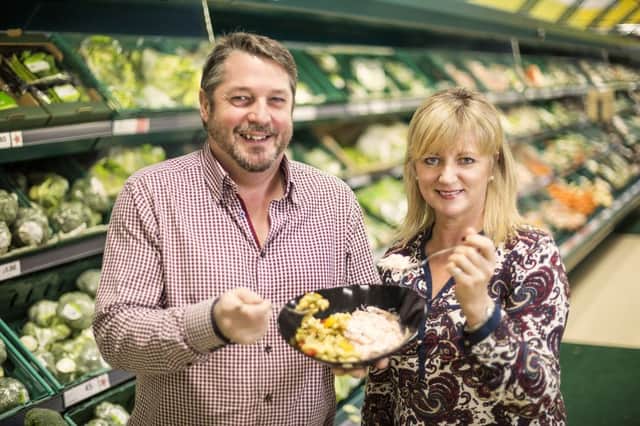 Colin Coey of Brunch Box pictured with Tescos Caoimhe Mannion