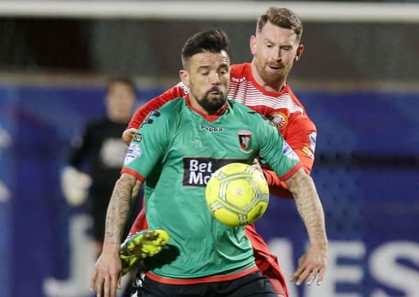 Glentoran's Nacho Novo netted his second Premiership goal on Tuesday evening.

Picture by Jonathan Porter/PressEye.com