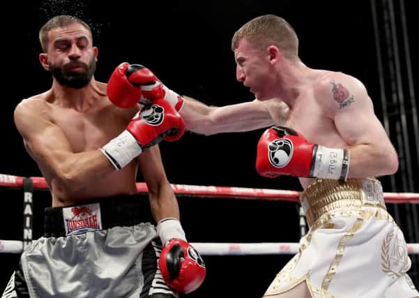 Paddy Barnes (left) will fight on Waterfront Hall show